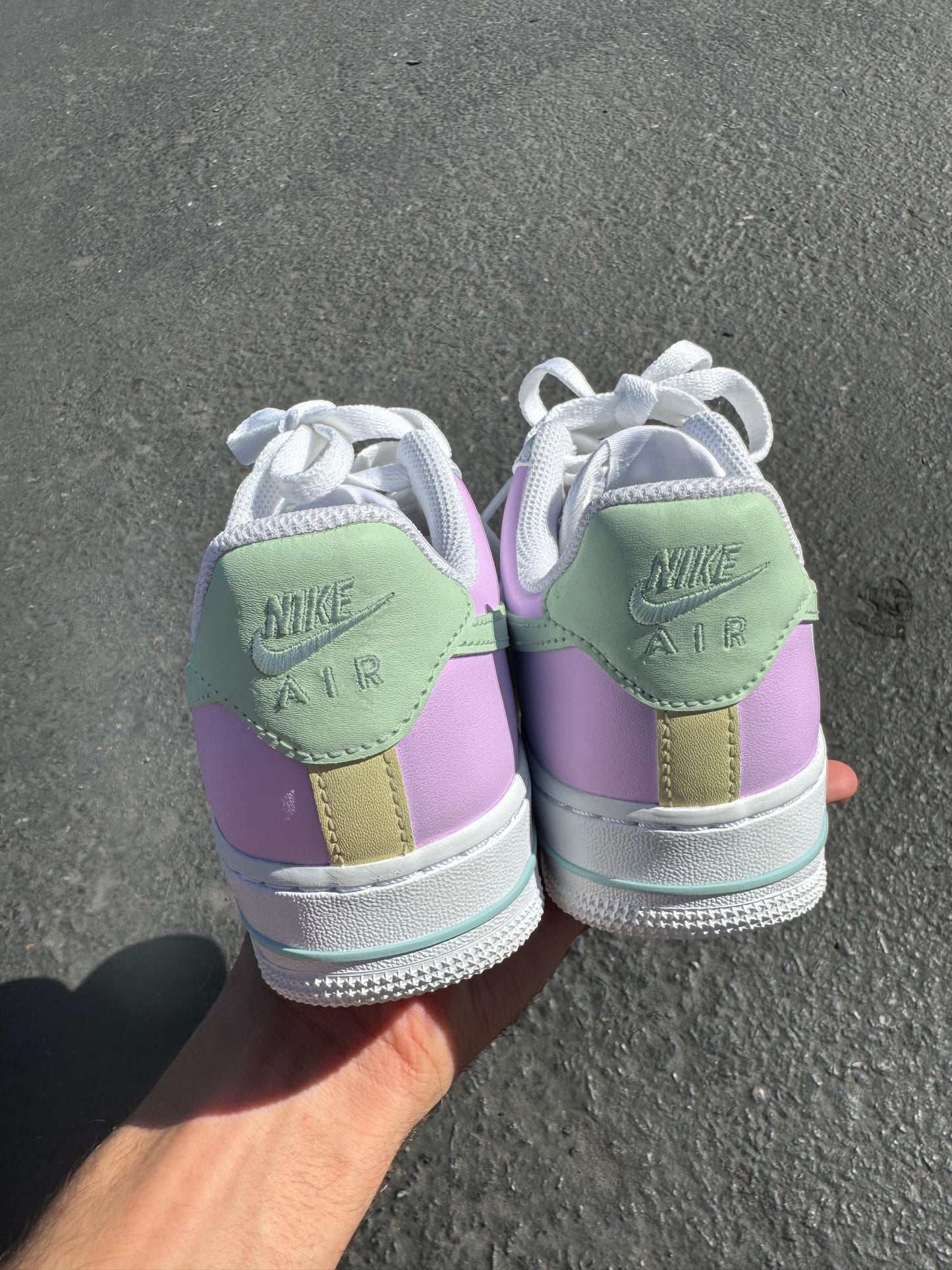 Custom Pastel Nike Air Force 1 | Hand-Painted Easter Spring Sneakers | Pastel Air Force 1 | Air Force 1 | Easter Customs Air Force 1