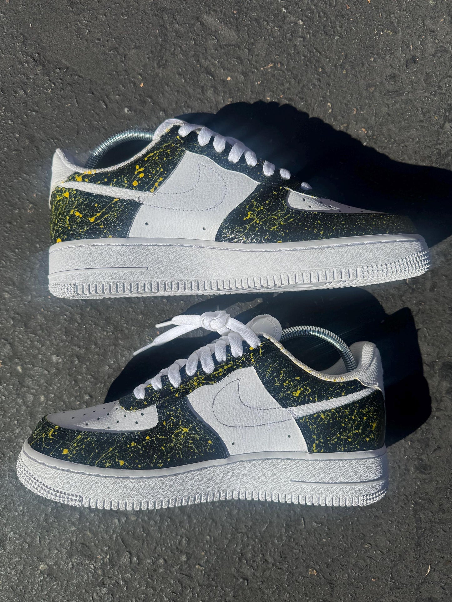 Custom Air Force 1 Yellow Splats Custom