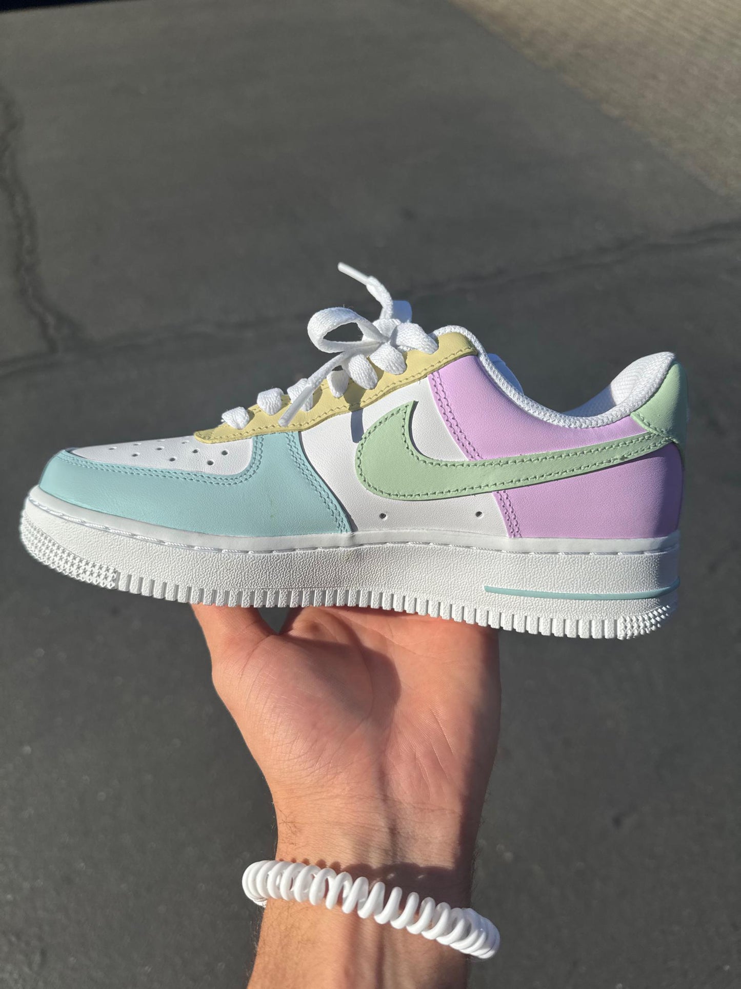 Custom Pastel Nike Air Force 1 | Hand-Painted Easter Spring Sneakers | Pastel Air Force 1 | Air Force 1 | Easter Customs Air Force 1