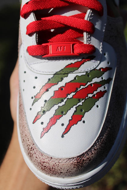 Custom Horror Air Force 1s: Freddy Krueger & Jason Voorhees Hand-Painted Sneakers