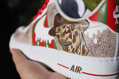 Custom Horror Air Force 1s: Freddy Krueger & Jason Voorhees Hand-Painted Sneakers