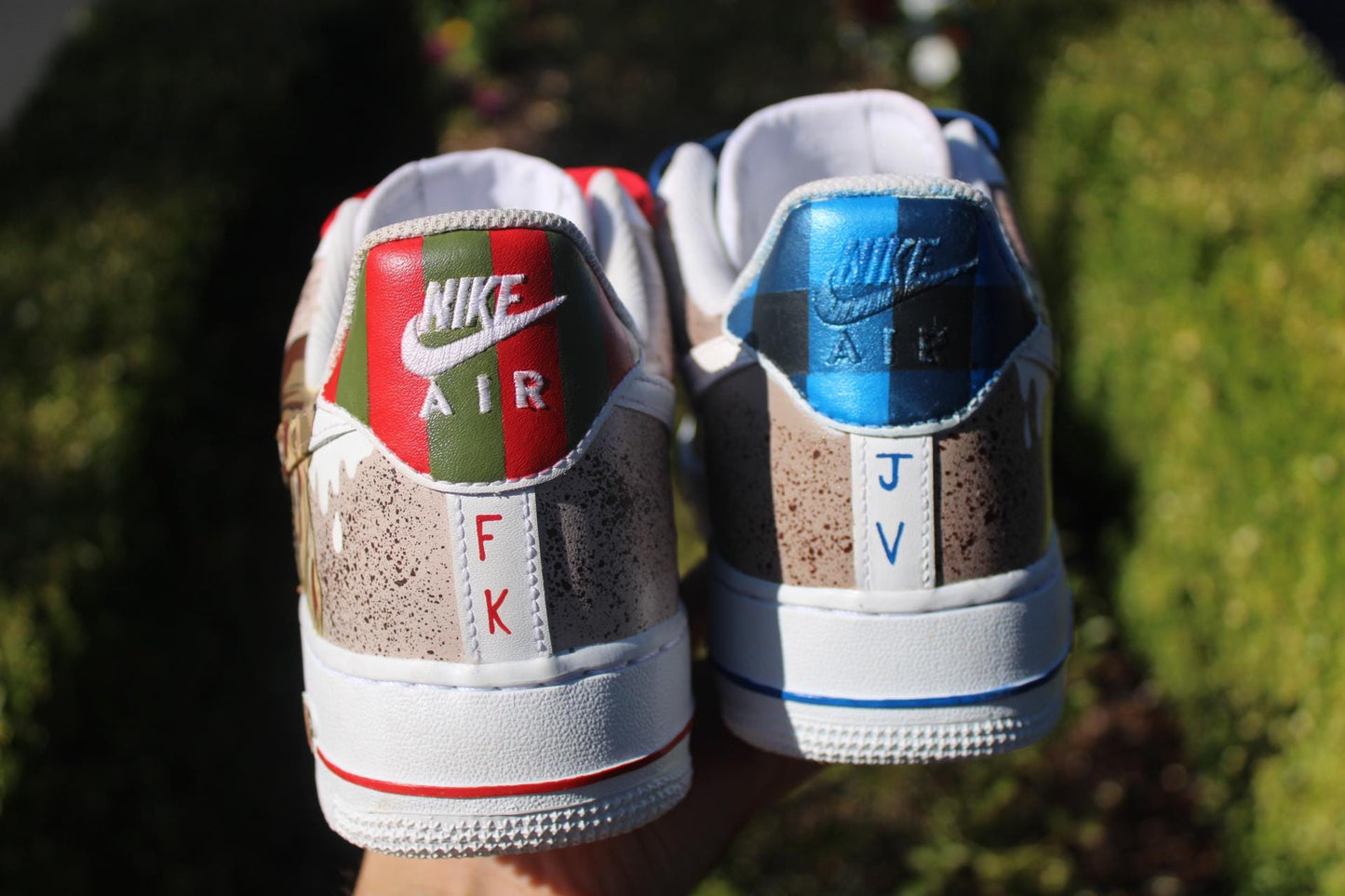 Custom Horror Air Force 1s: Freddy Krueger & Jason Voorhees Hand-Painted Sneakers