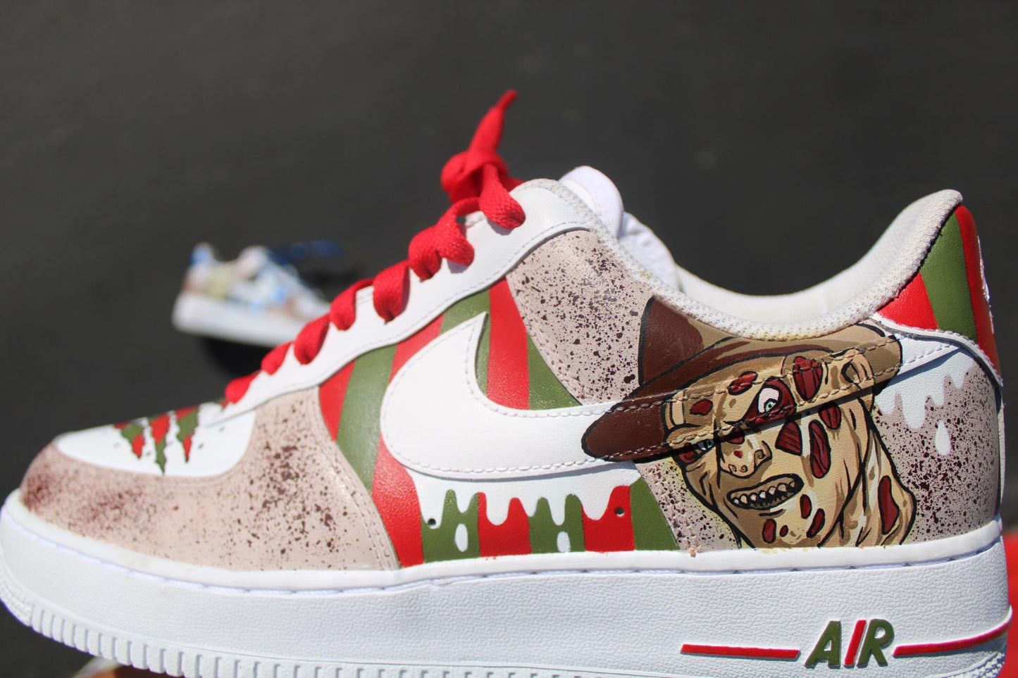Custom Horror Air Force 1s: Freddy Krueger & Jason Voorhees Hand-Painted Sneakers