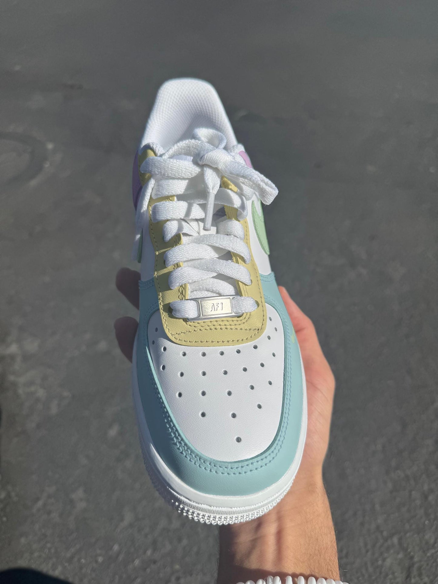 Custom Pastel Nike Air Force 1 | Hand-Painted Easter Spring Sneakers | Pastel Air Force 1 | Air Force 1 | Easter Customs Air Force 1